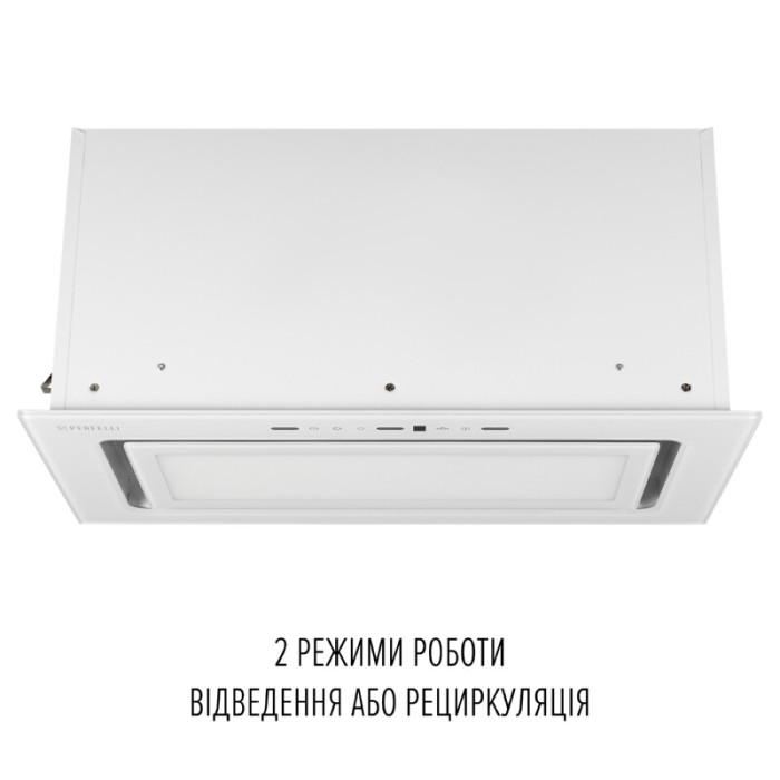Витяжка повновбудована PERFELLI DESIGN VISION 6 BIANCO SILENZIO
