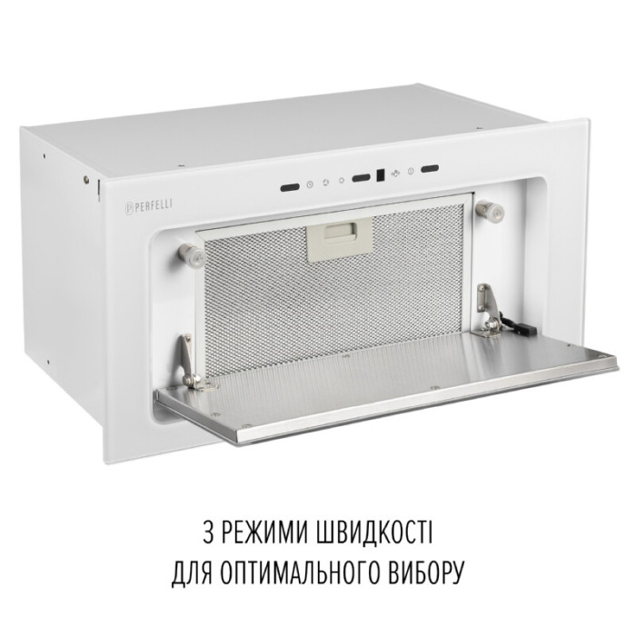 Витяжка повновбудована PERFELLI DESIGN VISION 6 BIANCO SILENZIO