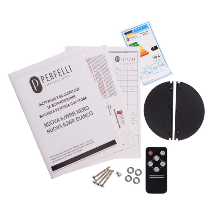 Витяжка повновбудована PERFELLI NUOVA 6JWRB NERO