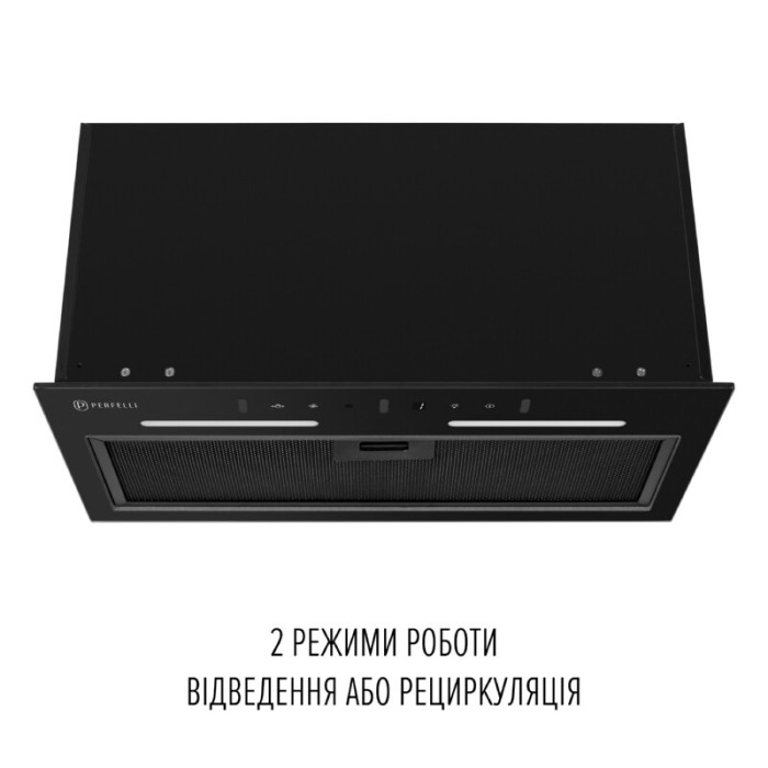 Витяжка повновбудована PERFELLI VIOLA 5QWRB NERO SILENZIO