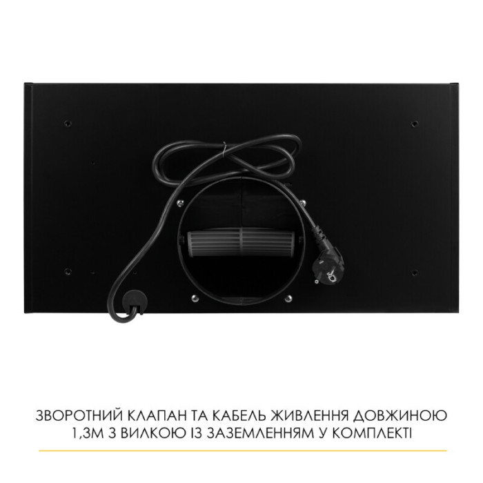 Витяжка повновбудована WEILOR LUNA WBG 58 BLACK