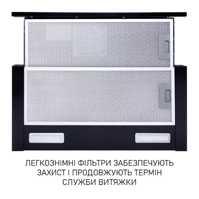 Витяжка телескопічна Minola HTL 6615 BL 1000 LED
