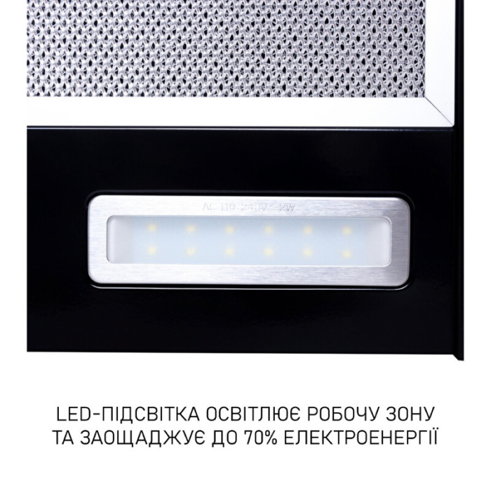 Витяжка телескопічна Minola HTL 6615 BL 1000 LED