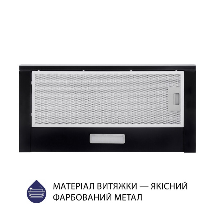 Витяжка телескопічна MINOLA HTLS 6734 BL 1100 LED GLASS