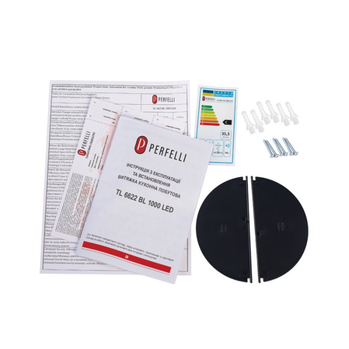 Витяжка телескопічна PERFELLI TL 6622 BL 1000 LED