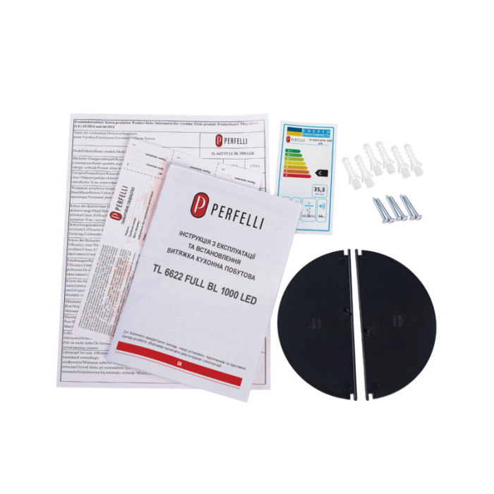 Витяжка телескопічна PERFELLI TL 6622 Full BL 1000 LED