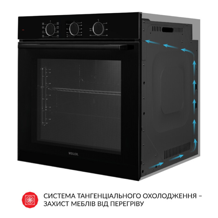 Духова шафа електрична WEILOR FPO6F8BK