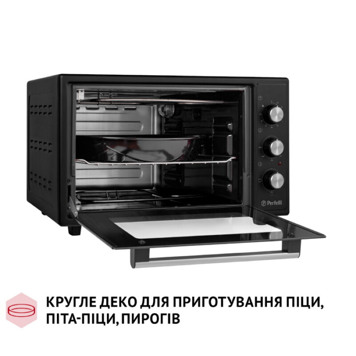Електрична піч PERFELLI CLASSIC 37 BLACK