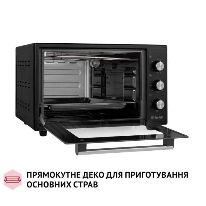 Електрична піч PERFELLI CLASSIC 37 BLACK