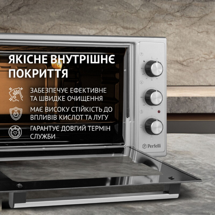 Електрична піч PERFELLI CLASSIC 48 GREY