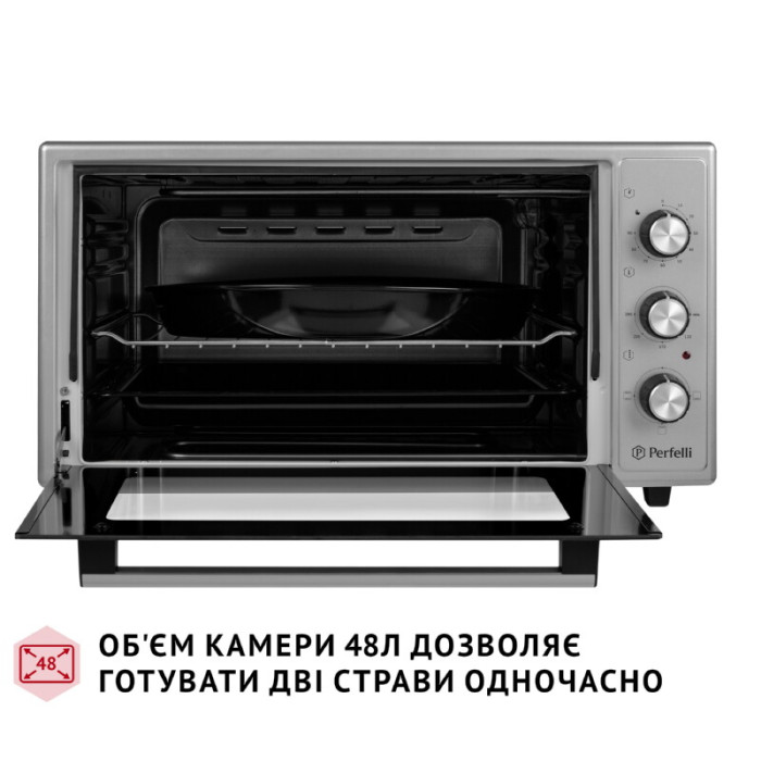 Електрична піч PERFELLI CLASSIC 48 GREY