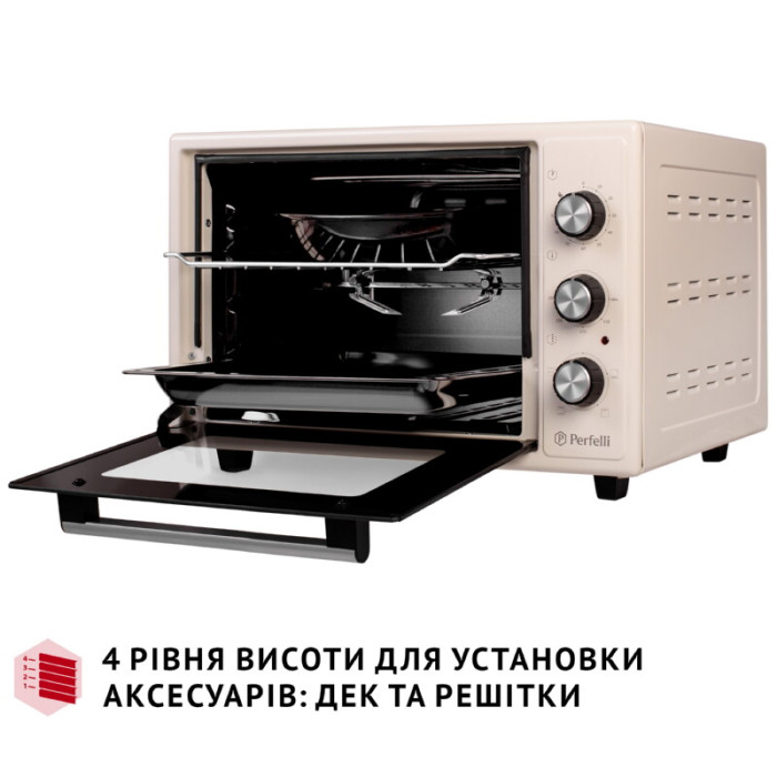 Електрична піч PERFELLI MIRAGE 37 IVORY