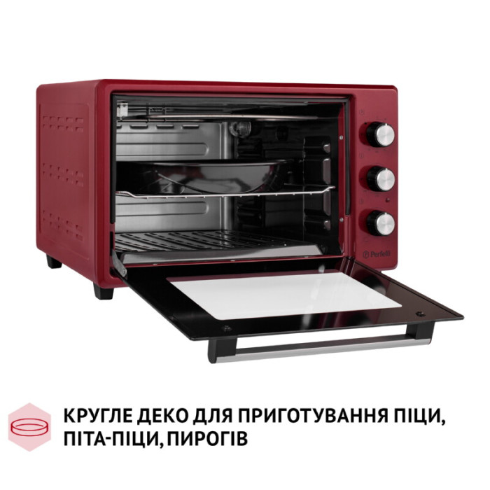 Електрична піч PERFELLI MIRAGE 37 RED