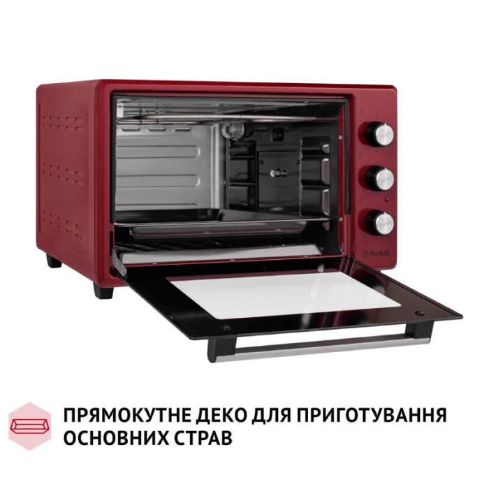 Електрична піч PERFELLI MIRAGE 37 RED