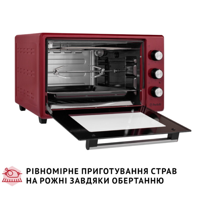 Електрична піч PERFELLI MIRAGE 37 RED