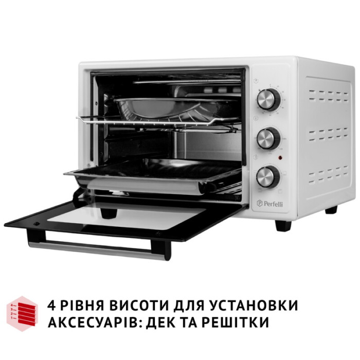 Електрична піч PERFELLI MIRAGE 37 WHITE