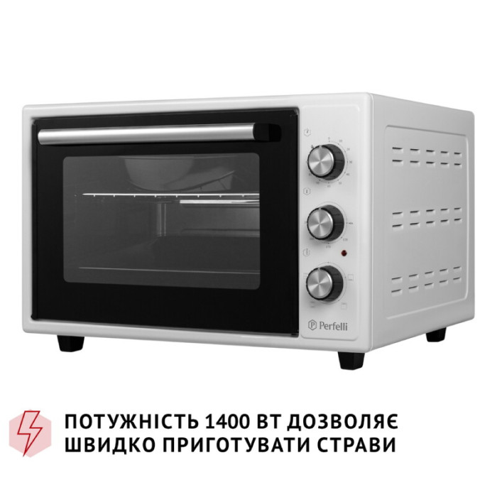 Електрична піч PERFELLI MIRAGE 37 WHITE
