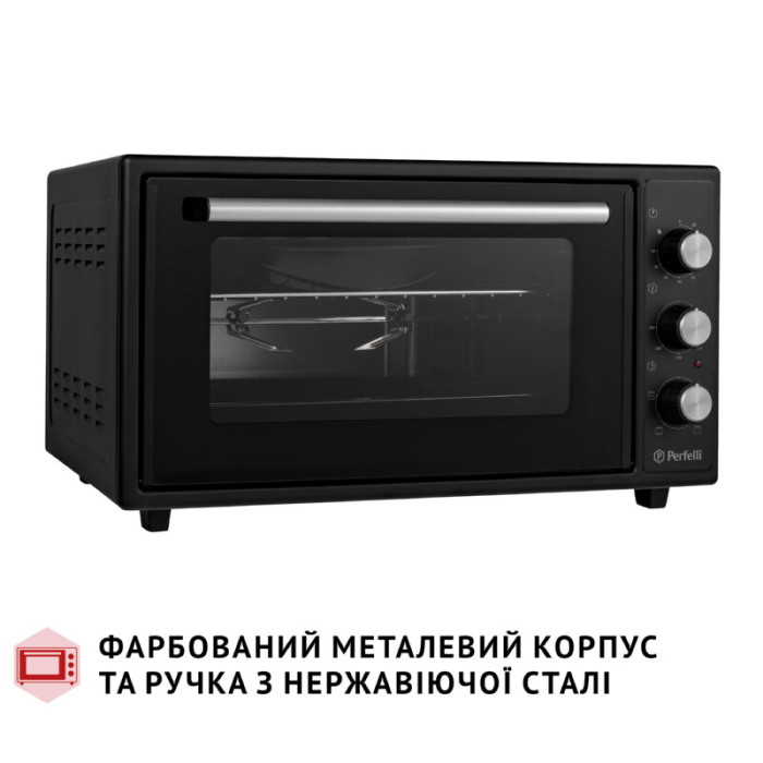 Електрична піч PERFELLI MIRAGE 48 BLACK