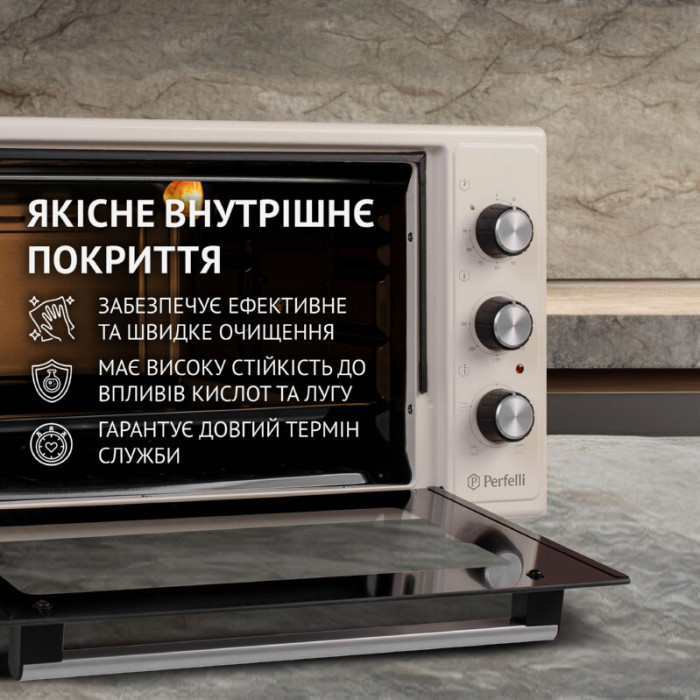 Електрична піч PERFELLI MIRAGE 48 IVORY