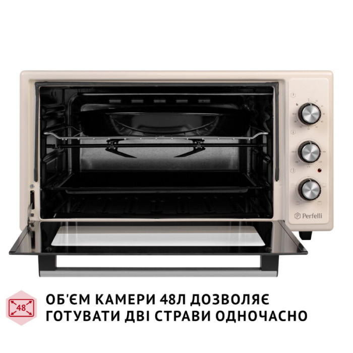 Електрична піч PERFELLI MIRAGE 48 IVORY