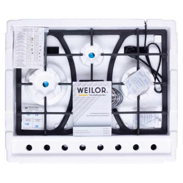 Поверхня газова на склі WEILOR GG W 614 BL