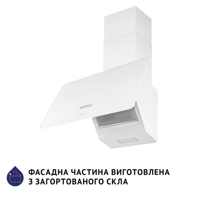 Витяжка декоративна похила MINOLA HDN 6224 WH 700 LED