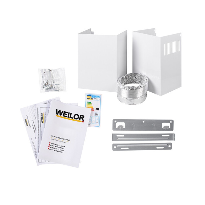 Витяжка декоративна похила WEILOR AURA WDS 63 WHITE
