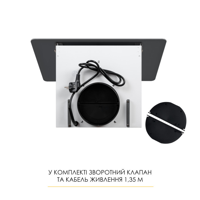 Витяжка декоративна похила WEILOR AURA WDS 63 WHITE