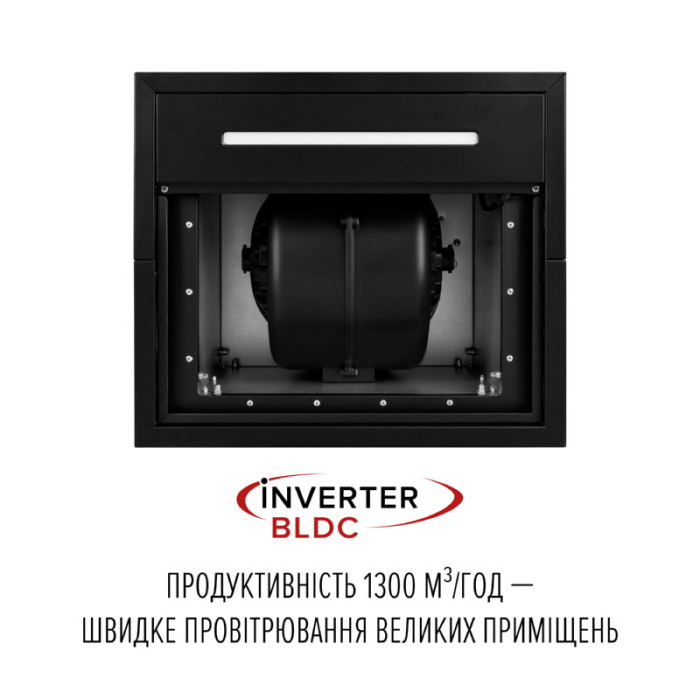 Витяжка острівна PERFELLI DESIGN QUATTRO 41 NERO SILENZIO