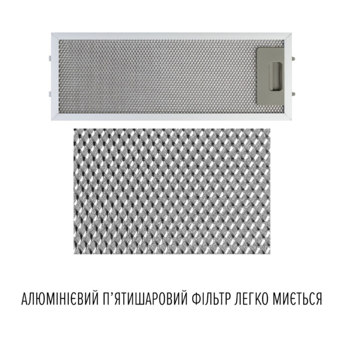 Витяжка повновбудована PERFELLI DESIGN FILINI 5 BIANCO