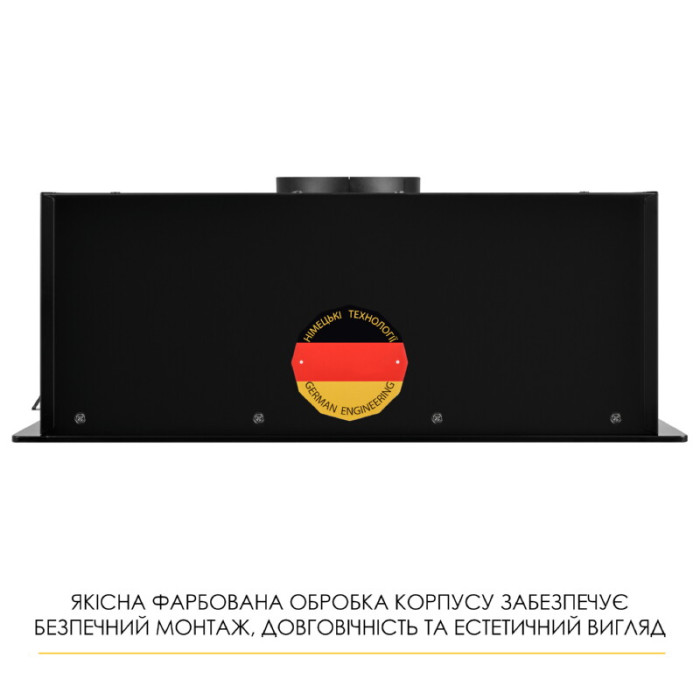 Витяжка повновбудована WEILOR LUMINA WBG 69 BLACK SILENCE
